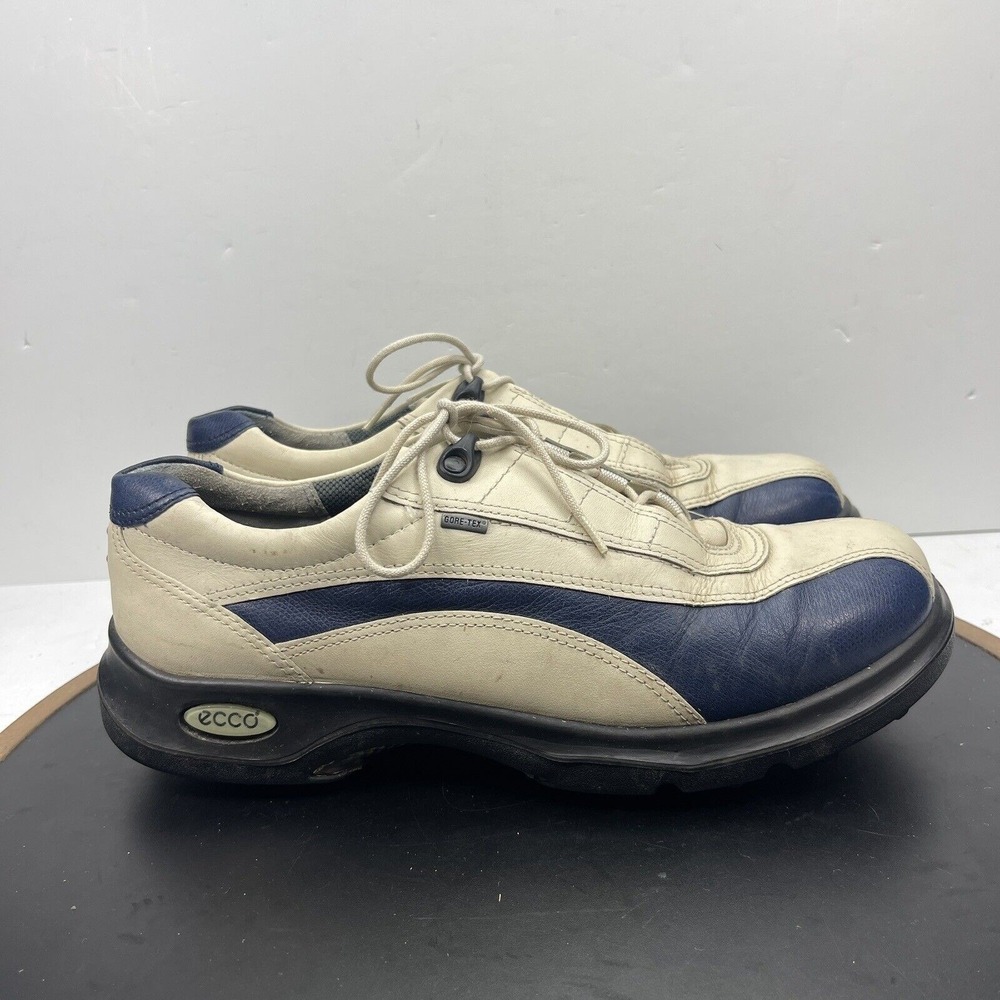 Ecco Men's Athletic Shoes in White and Navy